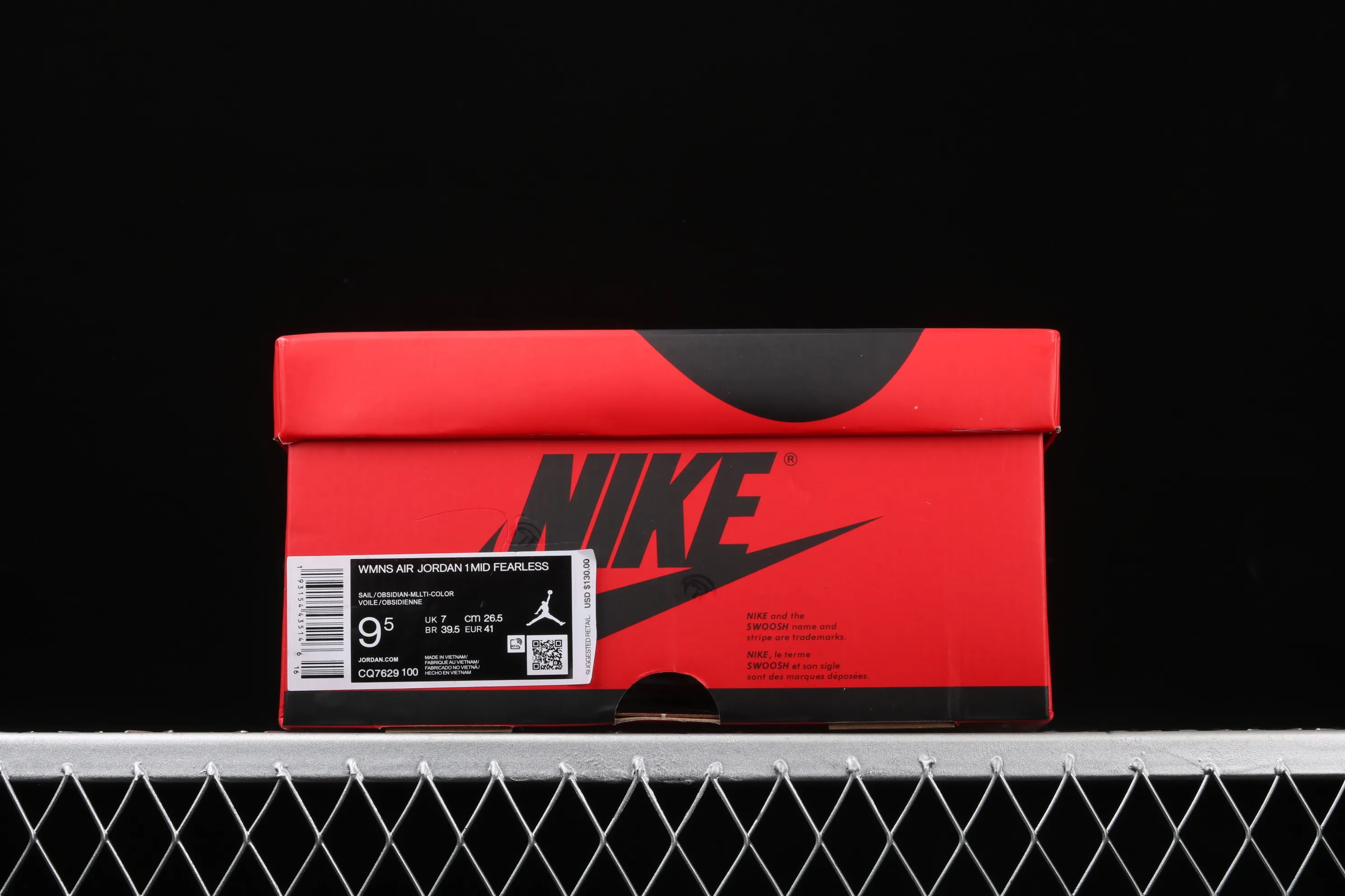 All categories Air Jordan Jordan series basketball shoes Air Jordan 1 Mid different versions Melody Ehsani x Air Jordan 1 Mid "Fearless" AJ1 Joe 1 watch orange and green mandarin duck CQ7629-100